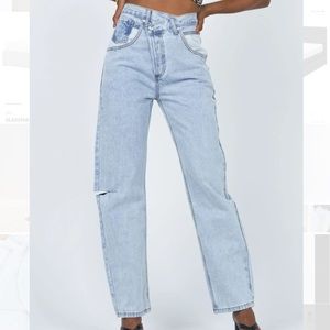 PRINCESS POLLY Holly Asymmetric Jeans